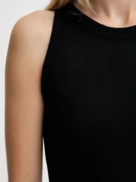 Marc O'Polo top bawełniany kolor czarny B01211250011