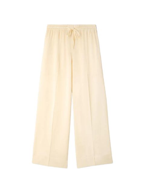 SANDRO drawstring palazzo trousers - Neutrals - zdjęcie produktu nr 1