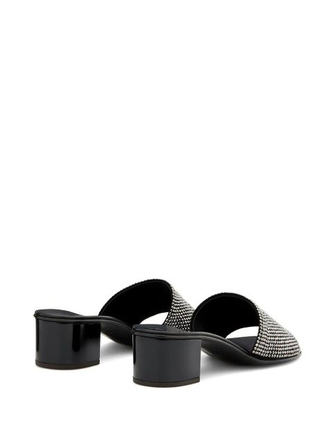 Giuseppe Zanotti Adelia 50 crystal-embellished sandals - Black