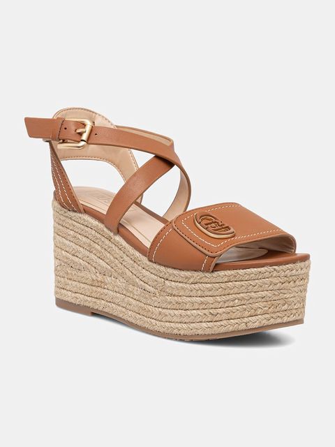 Liu Jo sandały na koturnie skórzane BALI 01 - zdjęcie produktu nr 2