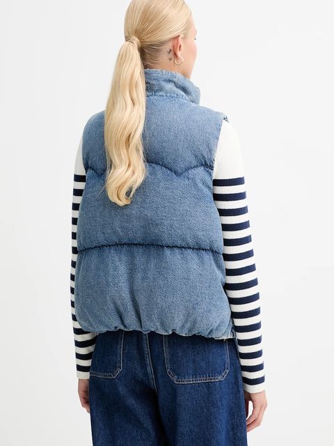 Levi's bezrękawnik puchowy kolor niebieski zimowy A8526