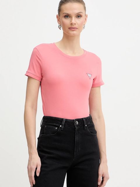 Guess t-shirt damski kolor pomarańczowy W2YI44 J1314