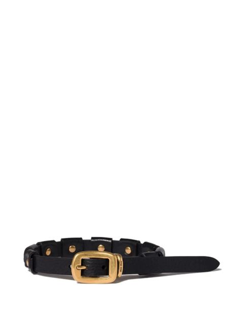 Miu Miu buckled leather bracelet - Black - zdjęcie produktu nr 1