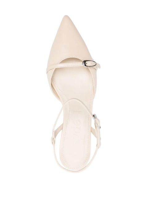 Aeyde pointed-toe leather pumps - Neutrals