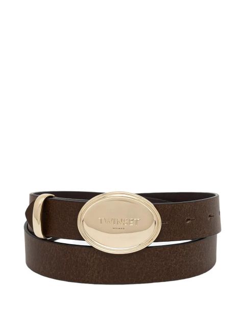 TWINSET oval-buckle belt - Brown - zdjęcie produktu nr 1