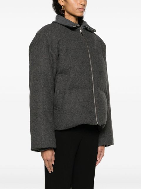 TOTEME flannel puffer jacket - Grey