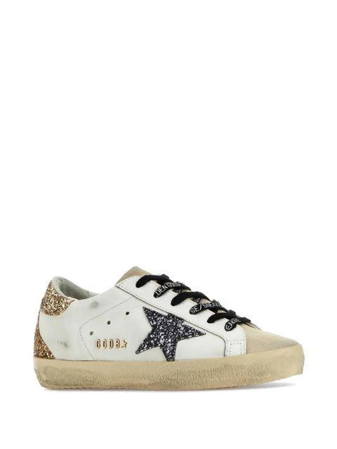 Golden Goose Super-Star glitter-embellished sneakers - Neutrals - zdjęcie produktu nr 2