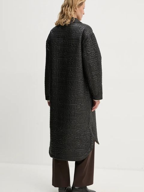 MUNTHE kurtka TILDOS damska kolor czarny przejściowa oversize 243153624343