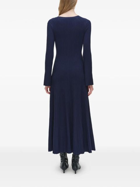 Simkhai Genna bell-sleeve midi dress - Blue