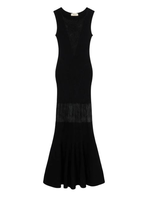 Blumarine lace-panelled sleeveless gown - Black - zdjęcie produktu nr 1