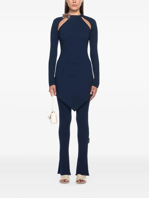 Off-White silver tie asymmetrical dress - Blue - zdjęcie produktu nr 2