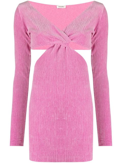 Nanushka Desta cut-out velvet dress - Pink - zdjęcie produktu nr 1