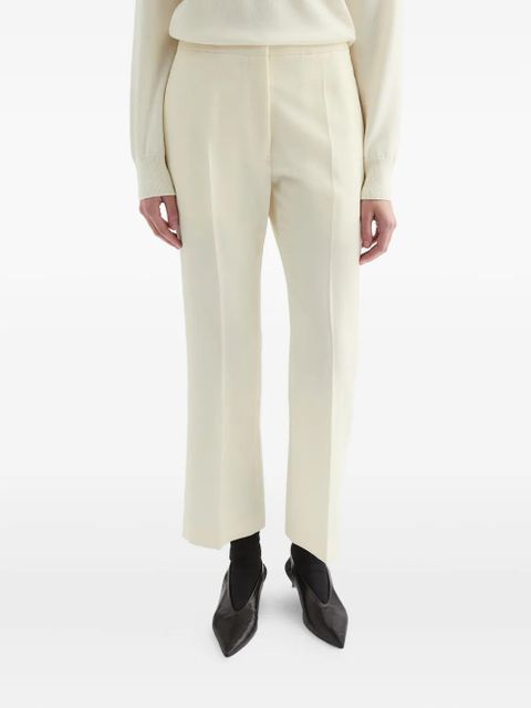 Jil Sander wool trousers - White