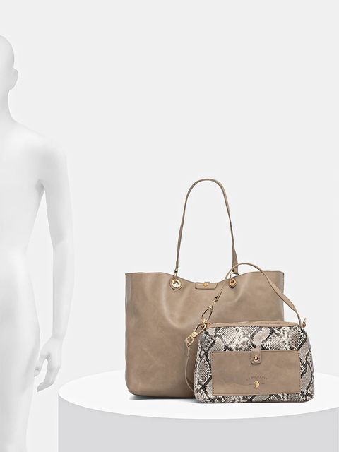 U.S. Polo Assn. torebka dwustronna Axtell Reversible kolor brązowy BIU4A8904WVP