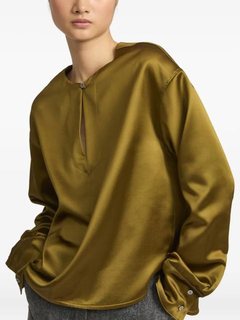 Yves Salomon wool blend blouse - Gold