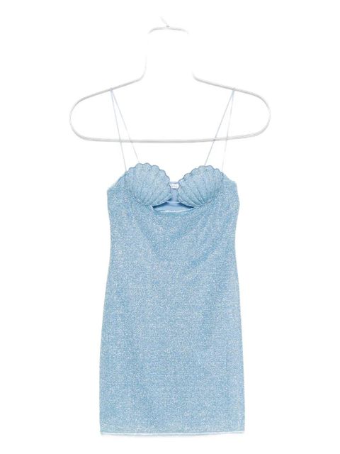 Oséree Lumière Shell mini dress - Blue