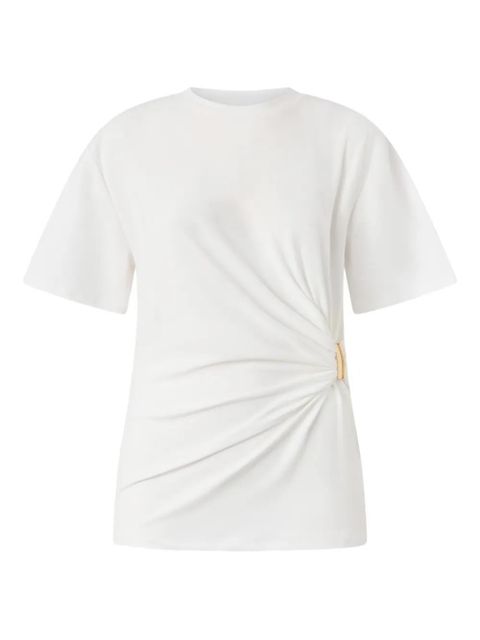 PINKO twisted-detail T-shirt - White - zdjęcie produktu nr 1