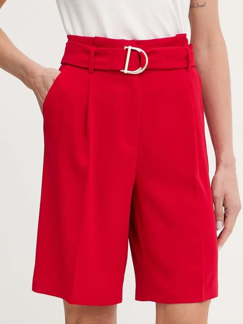 Morgan szorty damskie kolor czerwony gładkie high waist SHESTY.F - zdjęcie produktu nr 1