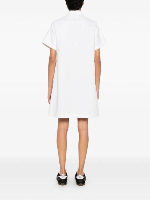 Moncler short-sleeves mini dress - White