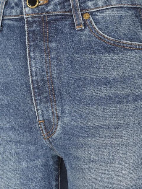 KHAITE Danielle five-pockets straight-leg jeans - Blue