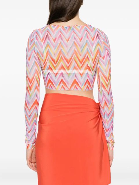 Missoni zigzag-print top - Pink - zdjęcie produktu nr 2
