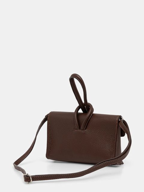 Answear.LAB kopertówka skórzana kolor brązowy