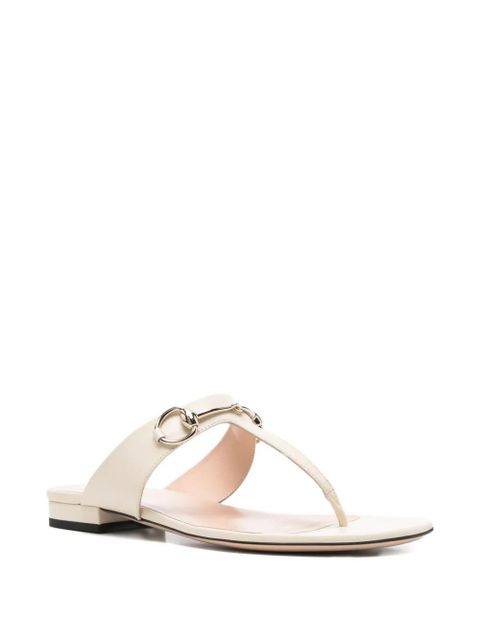 Gucci horsebit sandals - Neutrals