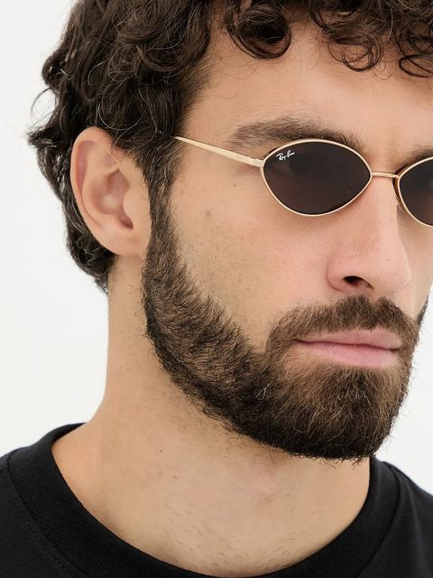 Ray-Ban okulary przeciwsłoneczne kolor złoty 0RB3757