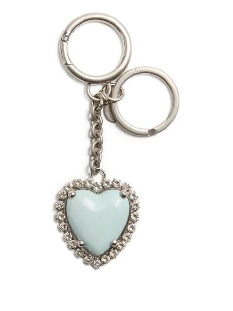Valentino Garavani Coeur Hyperbole bag charm - Silver - zdjęcie produktu nr 1