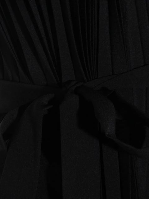 TWINSET pleated V-neck dress - Black