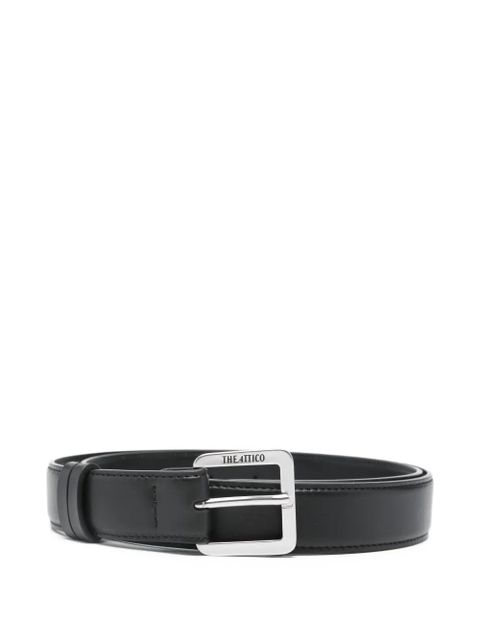 The Attico logo leather belt - Black - zdjęcie produktu nr 1