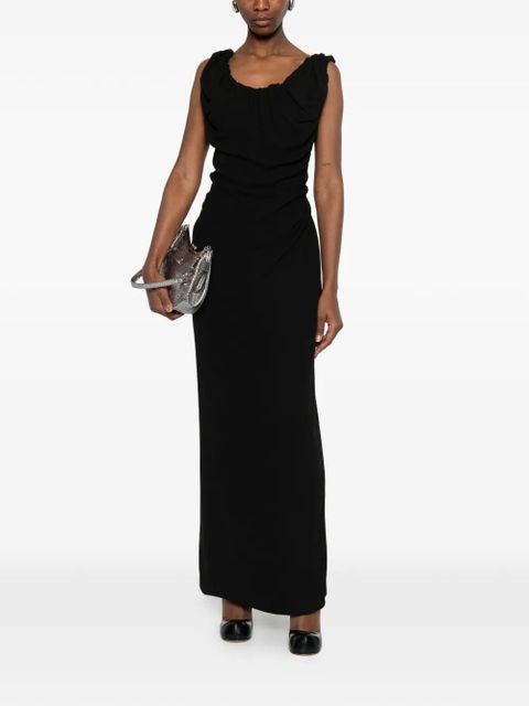 Vivienne Westwood Ginnie Amber draped maxi dress - Black
