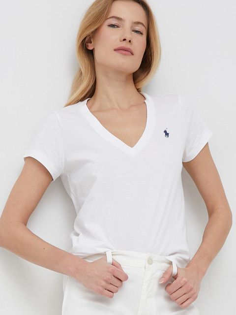 Polo Ralph Lauren t-shirt bawełniany kolor biały