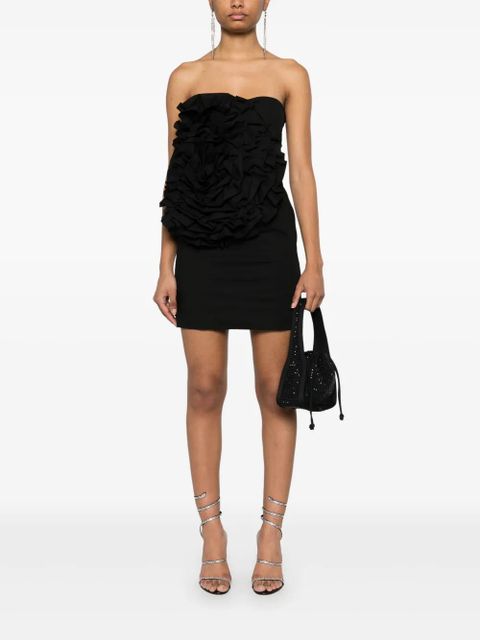 ROTATE BIRGER CHRISTENSEN floral-appliqué mini dress - Black - zdjęcie produktu nr 2