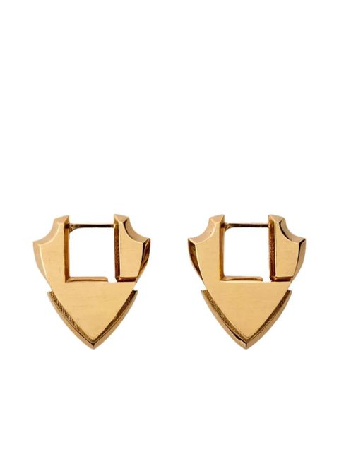 Burberry shield-shaped sterling-silver earrings - Gold - zdjęcie produktu nr 2