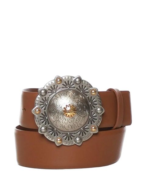 PINKO embellished leather belt - Brown - zdjęcie produktu nr 1