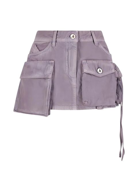 The Attico cargo-pocket cotton miniskirt - Grey - zdjęcie produktu nr 1