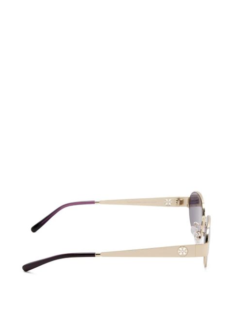 Tory Burch oval-frame sunglasses - Gold - zdjęcie produktu nr 2
