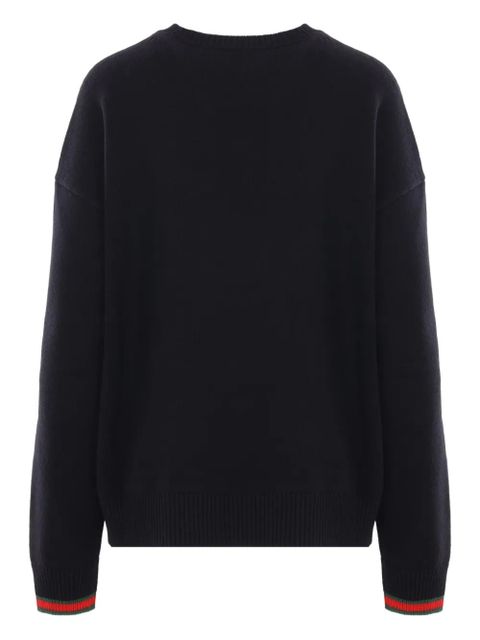 Gucci Web Stripe-trimmed sweater - Black - zdjęcie produktu nr 2