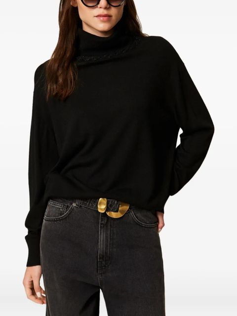 TWINSET turtle neck sweater - Black - zdjęcie produktu nr 2
