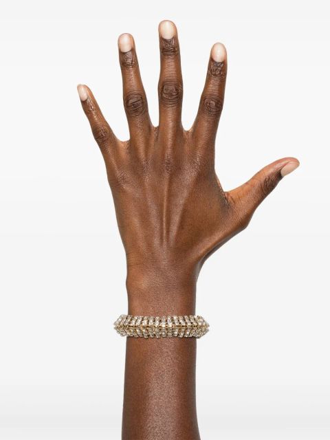 Rabanne crystal-embellished bracelet - Gold