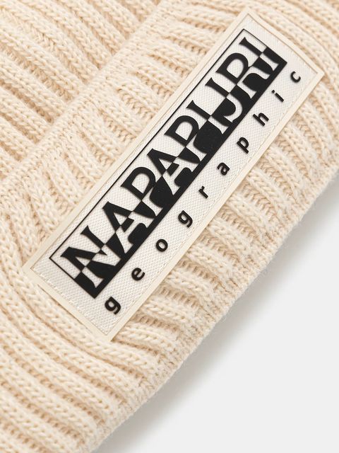 Napapijri czapka F-Vispa kolor beżowy NP0A4HXMN1J1