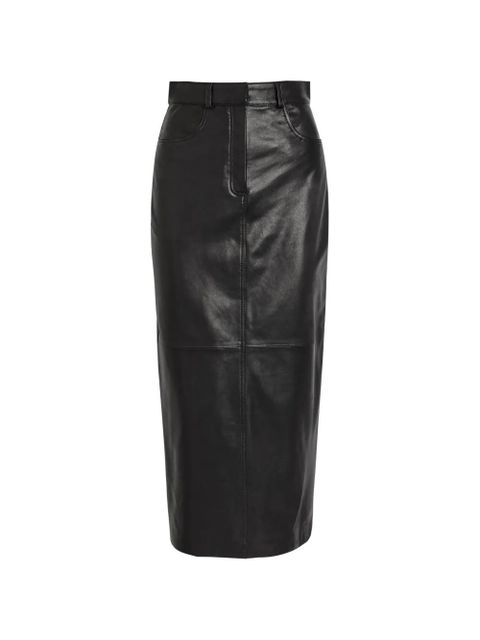 Nour Hammour Ghalia pocket panelled midi skirt - Black - zdjęcie produktu nr 1