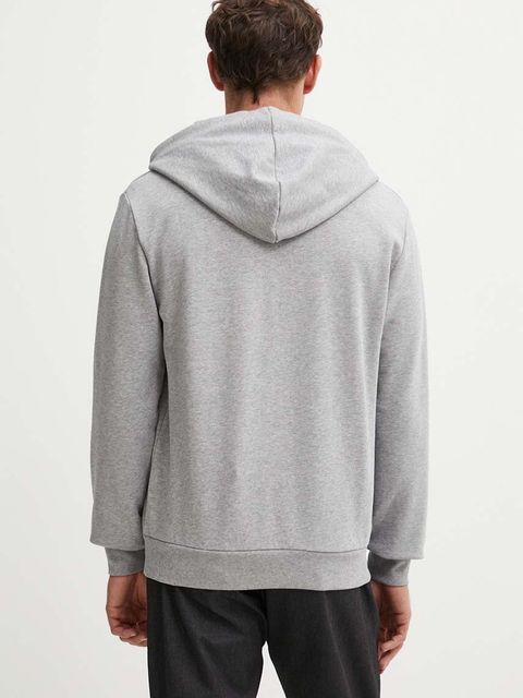 A.P.C. bluza bawełniana hoodie standard grand vpc GOTS kolor szary z kapturem COHBN.M27908