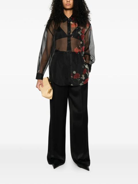 KHAITE floral sheer shirt - Black - zdjęcie produktu nr 2