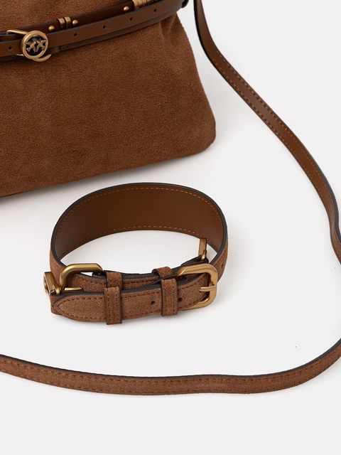 Pinko torebka zamszowa