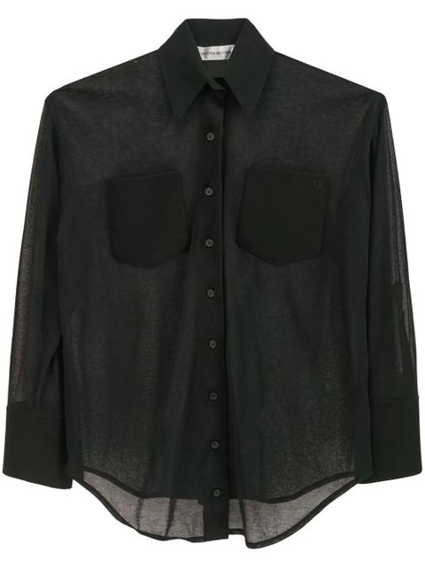 Victoria Beckham pocket-detail shirt - Black - zdjęcie produktu nr 1