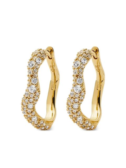 Missoma Molten pavé hoop earrings - Gold - zdjęcie produktu nr 1