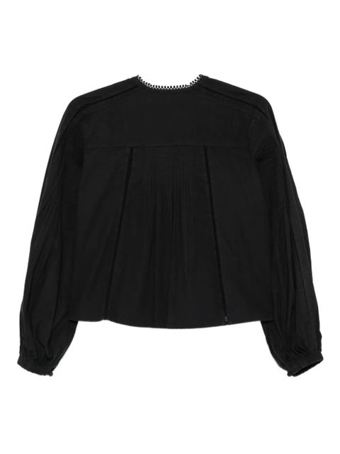 ISABEL MARANT Cubraly ruffled shirt - Black - zdjęcie produktu nr 2