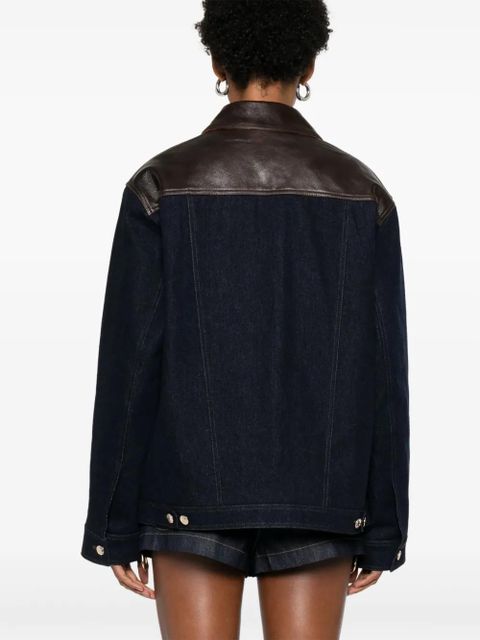 SANDRO panelled denim jacket - Blue